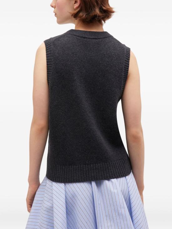 25FW 가니 베스트 K2596 252 CHARCOAL - GANNI