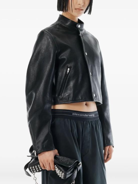 25FW 알렉산더 왕 스트레이트 팬츠 1WC4254924 001 BLACK - ALEXANDER WANG