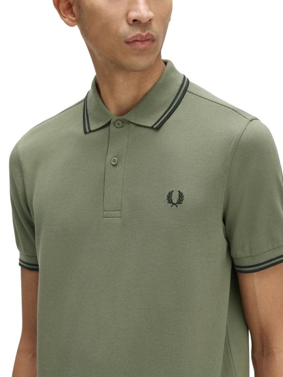 25FW 프레드페리 반팔 티셔츠 FPM3600P55 Z50 GREEN - FRED PERRY