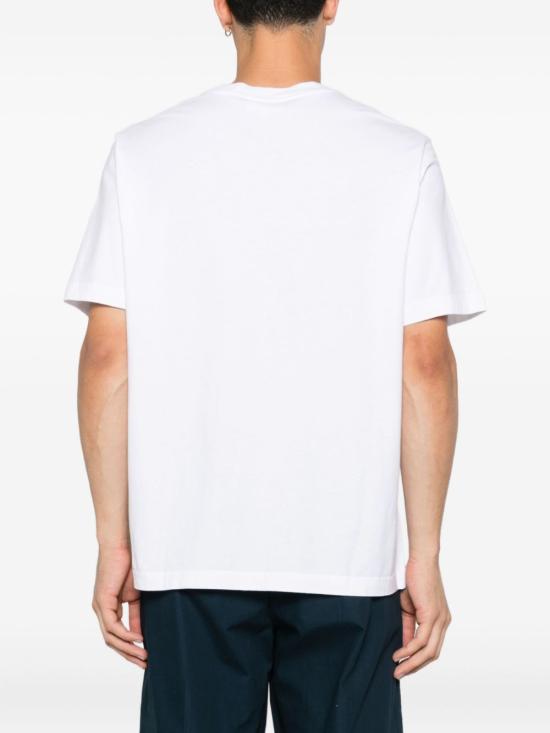 25FW 메종키츠네 스탠딩 폭스 컴포트 티셔츠 PM00123KJ7026 P100 WHITE - MAISON KITSUNE