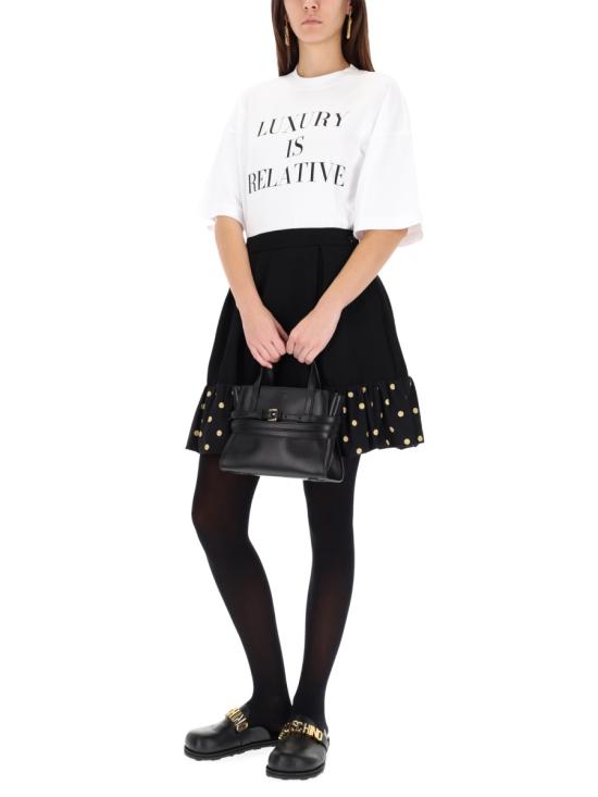 25FW 모스키노 반팔 티셔츠 07015442 1001 WHITE - MOSCHINO