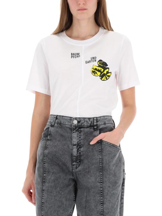 25FW 바움 운드 페르드가르텐 반팔 티셔츠 24443 C3157 WHITE - BAUM UND PFERDGARTEN