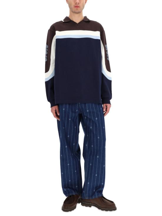 25FW 드롤드무슈 반팔 티셔츠 PL159 CO195NAVY BLUE - DROLE DE MONSIEUR