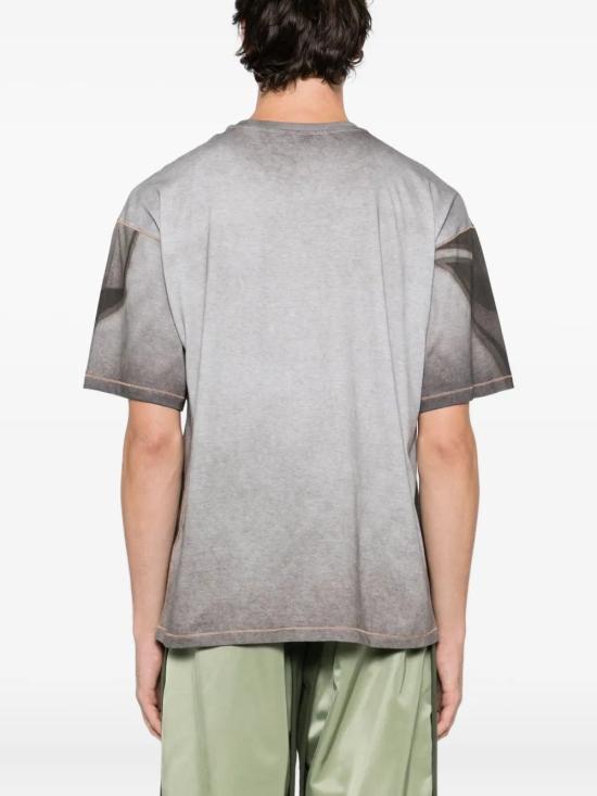 25FW 디젤 반팔 티셔츠 A21623 0BKBY98BA GREY - DIESEL