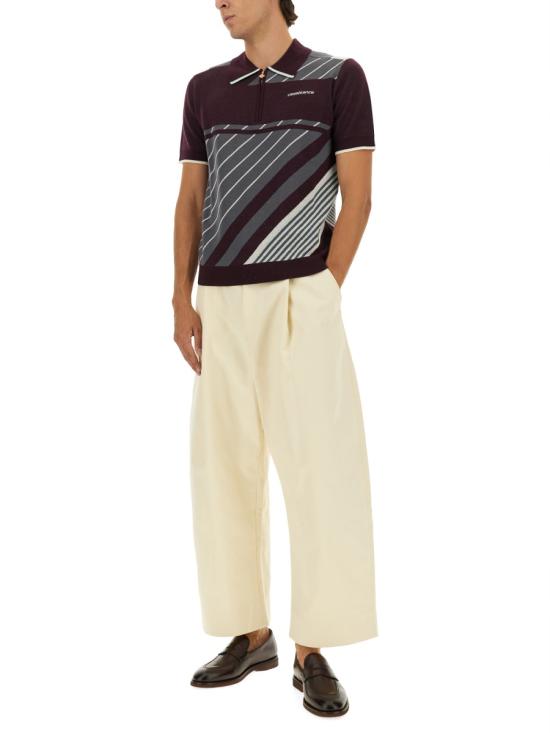 25FW 카사블랑카 반팔 티셔츠 MAW25KW1101 01AUBERGINE PURPLE - CASABLANCA