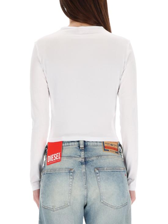 25FW 디젤 반팔 티셔츠 A19438 0CLBR100 WHITE - DIESEL