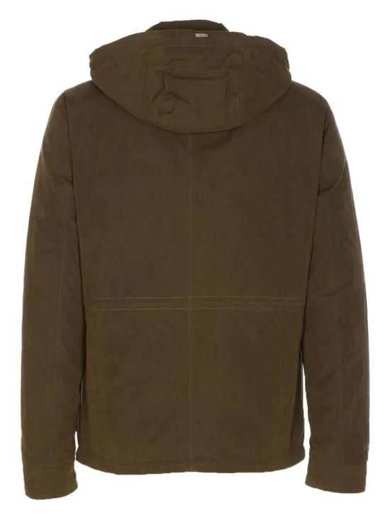 25FW 에르노 왁스드 테크니컬 코튼 쇼트 파카 PI001250U 13800Z7740 MILITARY GREEN - HERNO