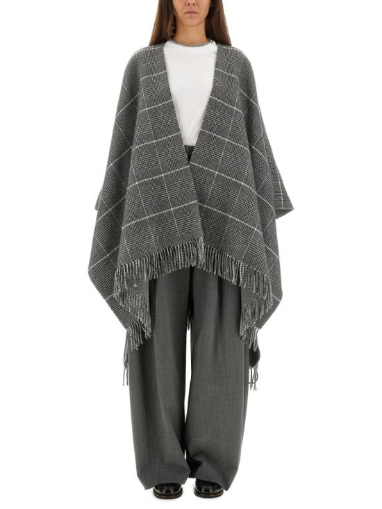 25FW 브루넬로 쿠치넬리 코트 케이프 MSCDAGP31 CBL42 GREY