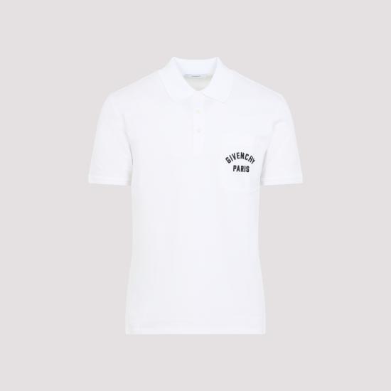 26SS 지방시 폴로 티셔츠 BML00T3YSD 100 WHITE - GIVENCHY