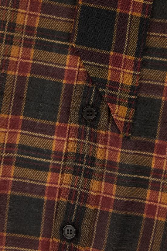 25FW 생로랑 셔츠 838891Y26ZA 6703 CASSANDRE CHECKS - SAINT LAURENT