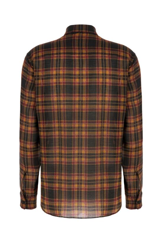 25FW 생로랑 셔츠 838891Y26ZA 6703 CASSANDRE CHECKS - SAINT LAURENT