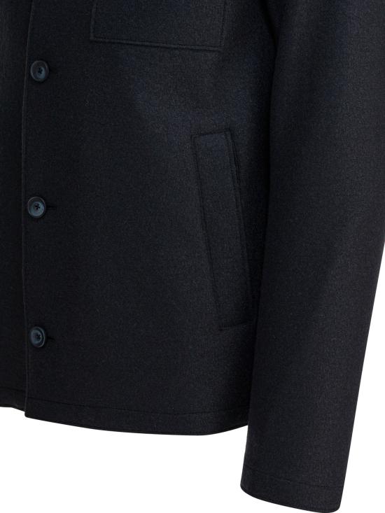 25FW 에르노 펠트 울 리조트 셔츠 자켓 GI00090UR333729287 Blue - HERNO