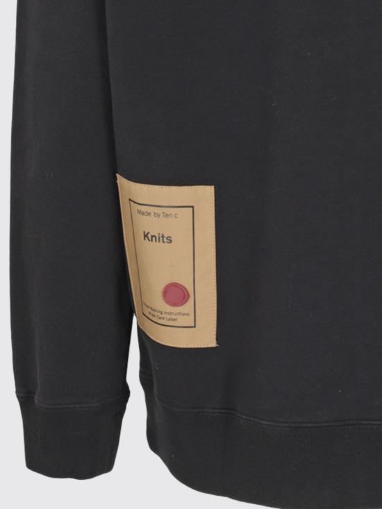 25FW 텐 씨 긴팔 티셔츠 22CTCUF03149 999 Black - TEN C