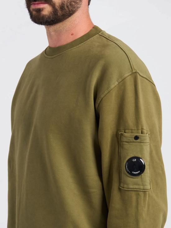 25FW 씨피 컴퍼니 긴팔 티셔츠 19CMSS718A006372R 652 Grass Green - C.P. COMPANY