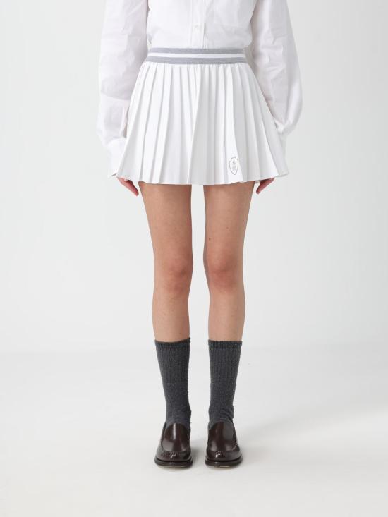 25FW 브루넬로 쿠치넬리 숏 스커트 ML153G3751 C159 White