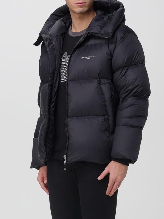 25FW 알마니 숏패딩 XM001115AF16589 UC001 Black - ARMANI