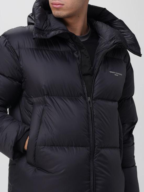 25FW 알마니 숏패딩 XM001115AF16589 UC001 Black - ARMANI