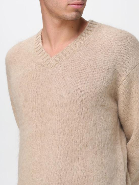 25FW 메종키츠네 스웨터 PM00805KT1162 0335 Beige - MAISON KITSUNE