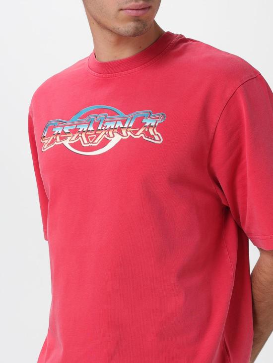 25FW 카사블랑카 반팔 티셔츠 MPF25JTS44 01 Red - CASABLANCA