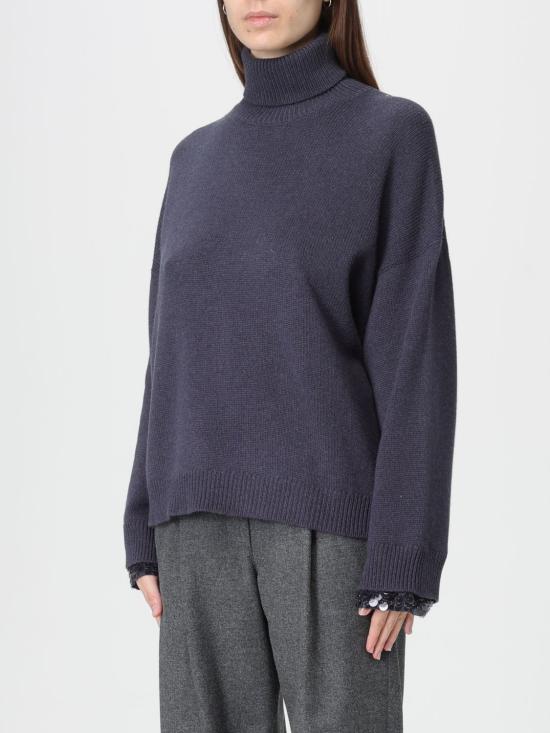 25FW 브루넬로 쿠치넬리 터틀넥 M16521803 C7186 Blue - BRUNELLO CUCINELLI