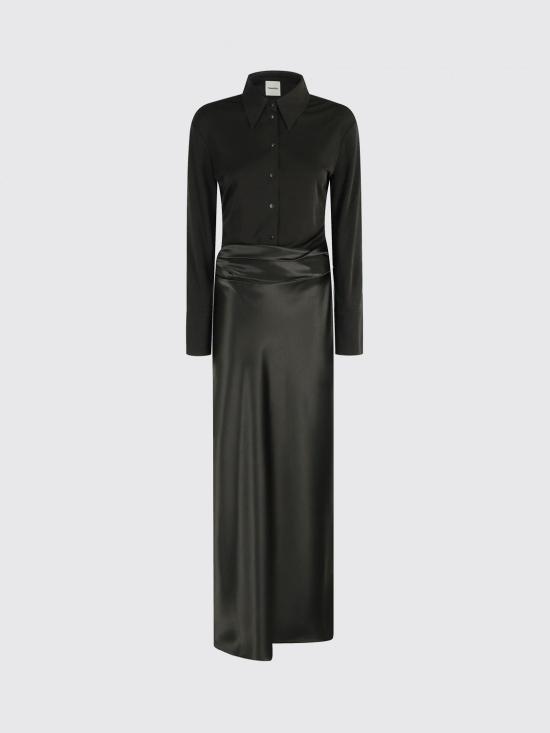 25FW 나누슈카 롱 원피스 NW25PFDR02969 DARK GREEN ANTHRACITE Green