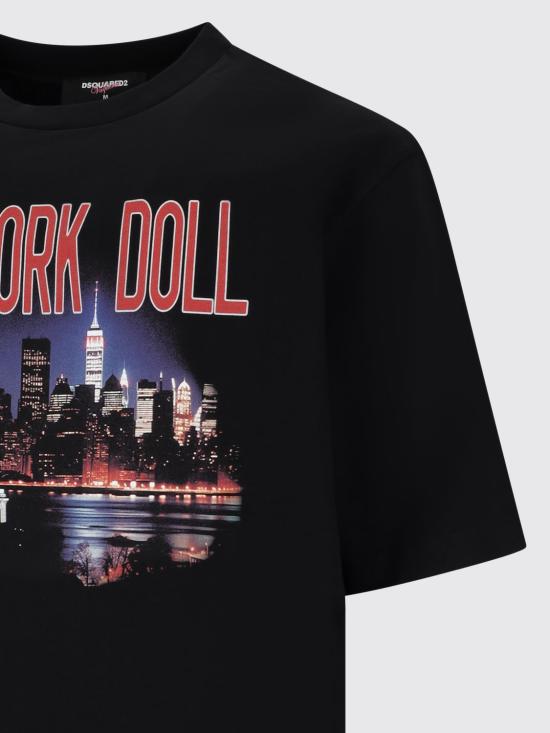 25FW 디스퀘어드2 반팔 티셔츠 S71GD1598D20020 900 Black - DSQUARED2