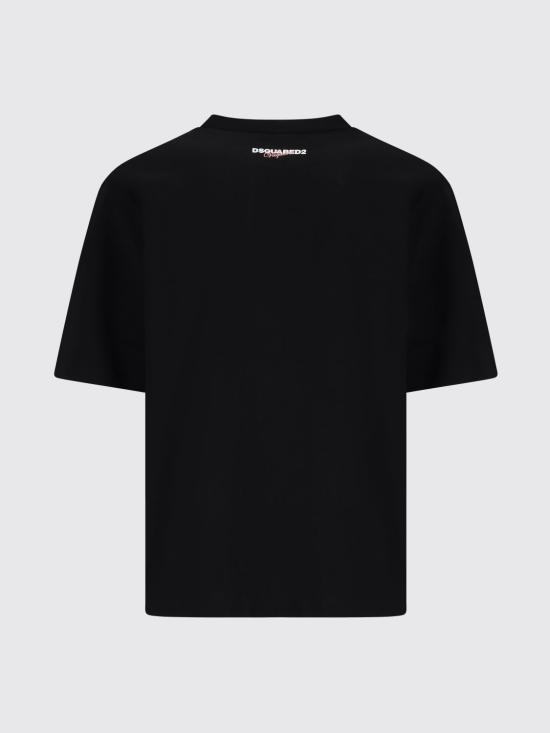 25FW 디스퀘어드2 반팔 티셔츠 S71GD1598D20020 900 Black - DSQUARED2