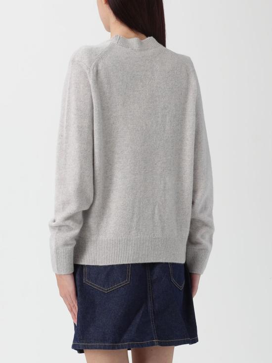 25FW 메종키츠네 베이비 폭스 램스울 박시 가디건 PW00501KT1006 H120 Grey - MAISON KITSUNE