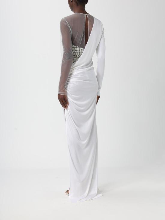 25FW 엘리자베타프랜치 롱 원피스 ABR22 360 Ivory - ELISABETTA FRANCHI