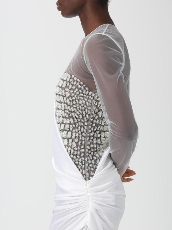 25FW 엘리자베타프랜치 롱 원피스 ABR22 360 Ivory - ELISABETTA FRANCHI