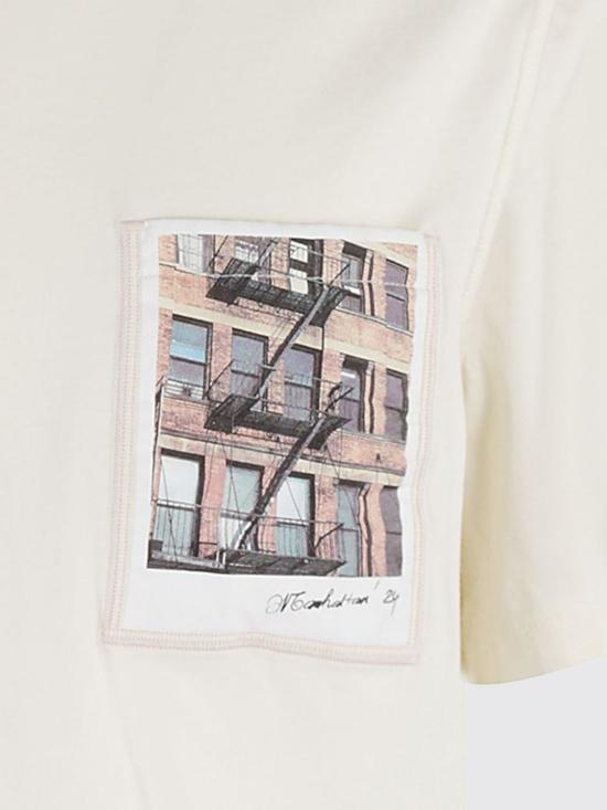 25FW 헬무트랭 반팔 티셔츠 O10HM511 CMA White - HELMUT LANG