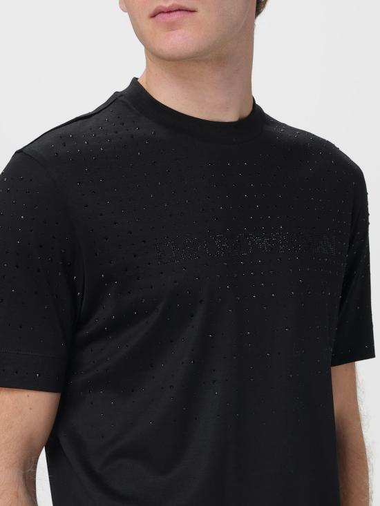 25FW 엠포리오 아르마니 반팔 티셔츠 EM003676AF10761 UC001 Black - EMPORIO ARMANI