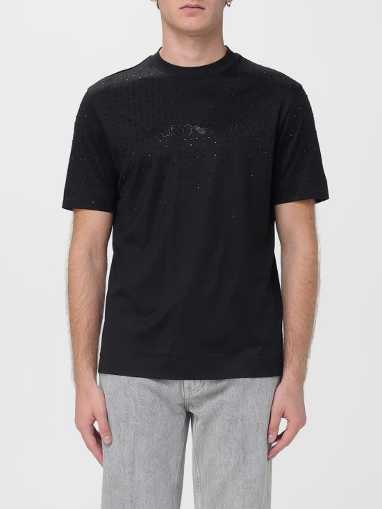 25FW 엠포리오 아르마니 반팔 티셔츠 EM003676AF10761 UC001 Black