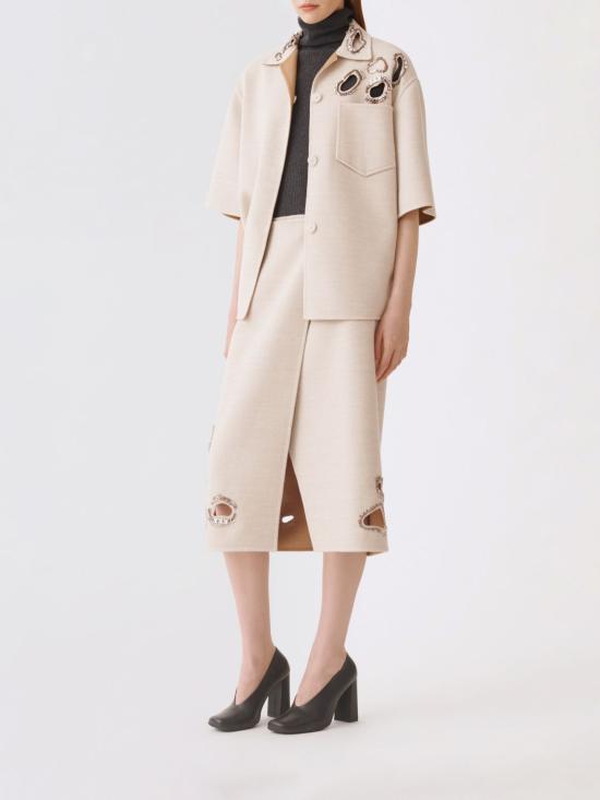 25FW 파비아나 필리피 미디 스커트 GND215F415L553 VR3 Rope - FABIANA FILIPPI