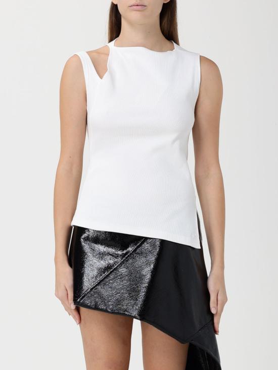 25FW 쿠레쥬 민소매 티셔츠 425JDE146JS0194 0001 White