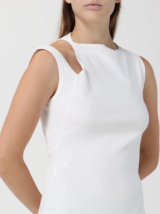 25FW 쿠레쥬 민소매 티셔츠 425JDE146JS0194 0001 White - COURREGES