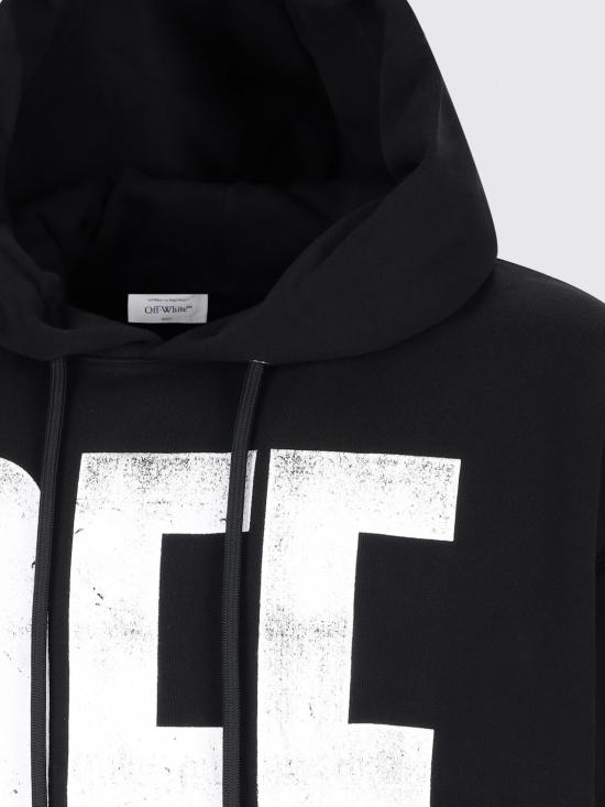 25FW 오프화이트 긴팔 티셔츠 OMBB085F25FLE00Q 1001 Black - OFF WHITE