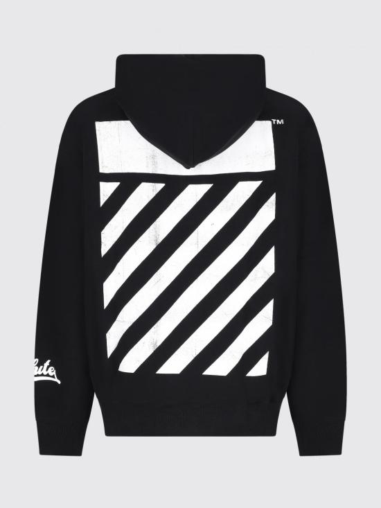 25FW 오프화이트 긴팔 티셔츠 OMBB085F25FLE00Q 1001 Black - OFF WHITE