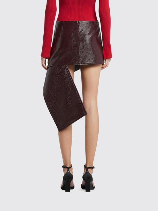 25FW 쿠레쥬 숏 스커트 425CJU319VY0014 4010 Burgundy - COURREGES