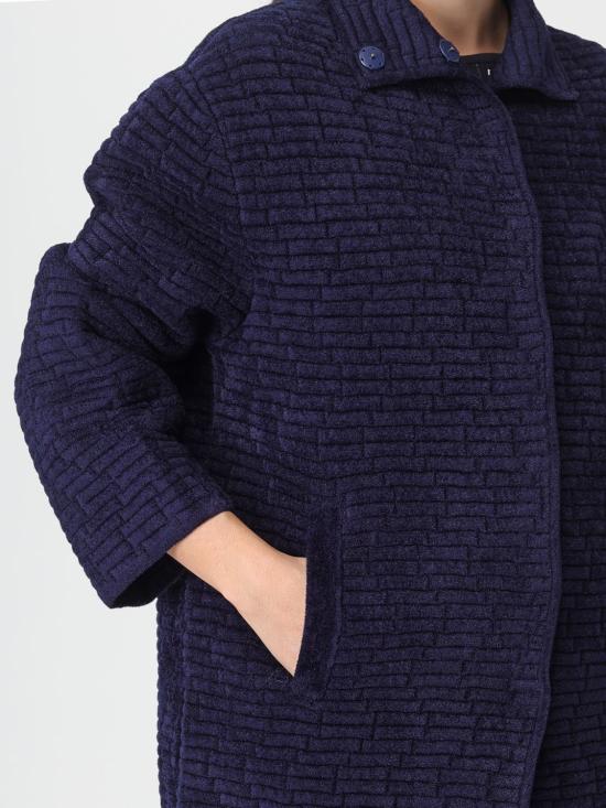 25FW 엠포리오 아르마니 코트 EW002759AF19920 UB115 Blue - EMPORIO ARMANI