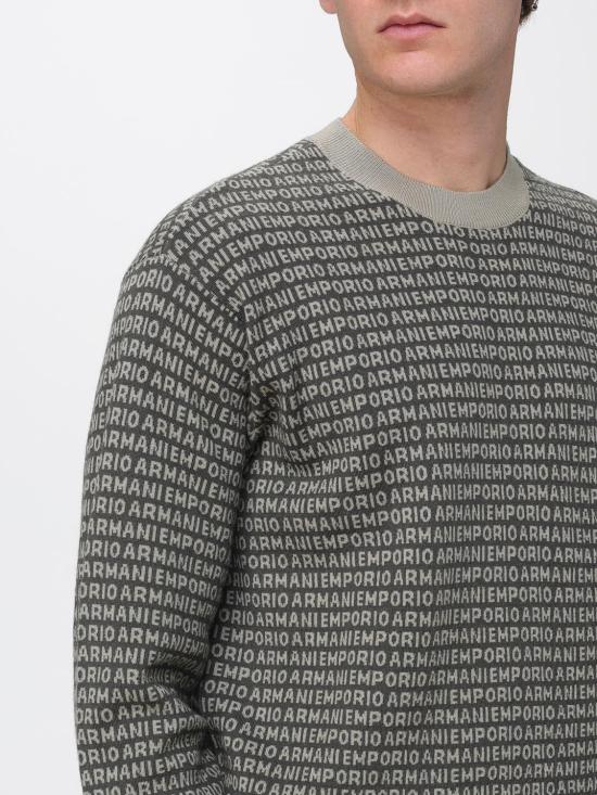 25FW 엠포리오 아르마니 스웨터 EM002630AF14199 F8086 Green - EMPORIO ARMANI