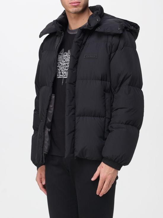 25FW 알마니 숏패딩 XM001098AF16340 UC001 Black - ARMANI