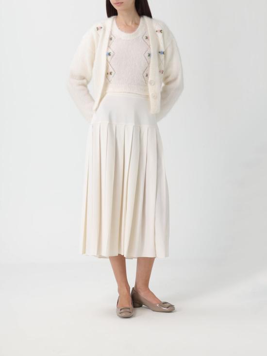 25FW 알레산드라리치 스웨터 FABX4186K4603 9001 White - ALESSANDRA RICH