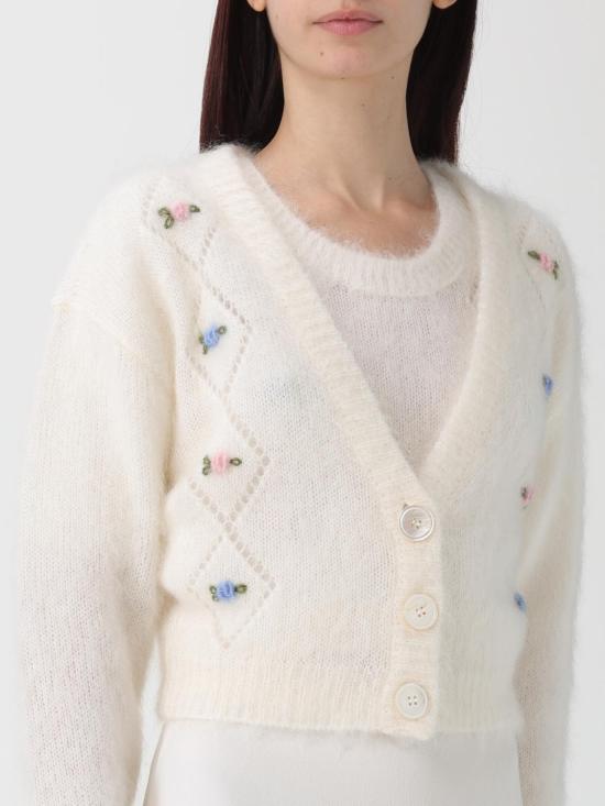 25FW 알레산드라리치 가디건 FABX4183K4603 9001 White - ALESSANDRA RICH