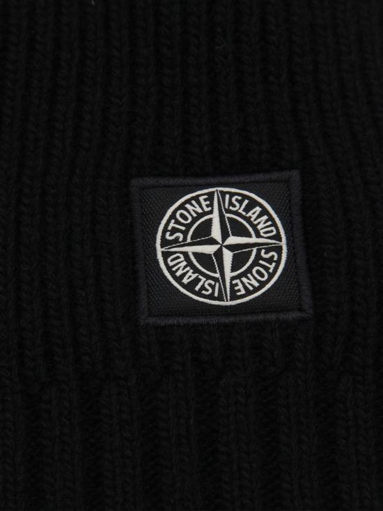 25FW [키즈] 스톤 아일랜드 스카프 N200001S00M3 V0029 Black - STONE ISLAND