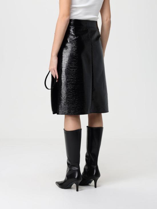 25FW 쿠레쥬 미디 스커트 325CJU311VY0014 9999 Black - COURREGES