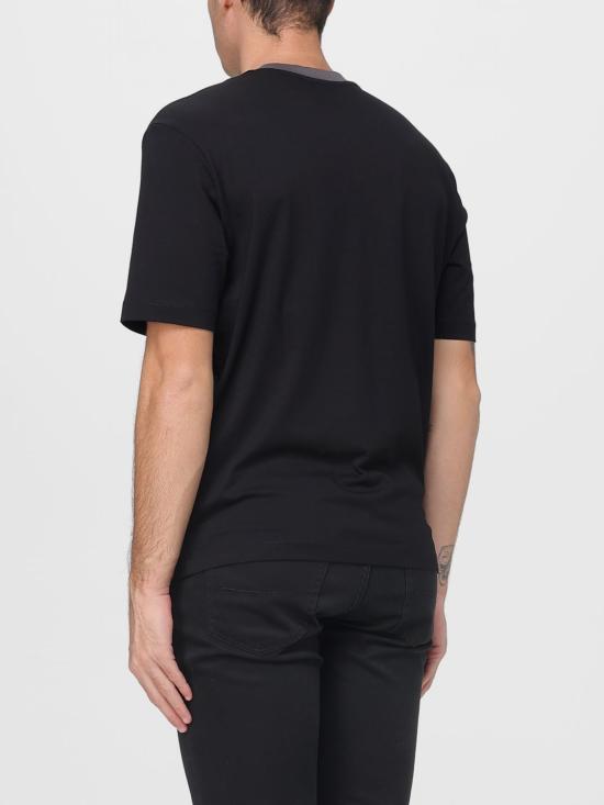 25FW 알마니 반팔 티셔츠 XM001450AF10358 MC301 Black - ARMANI