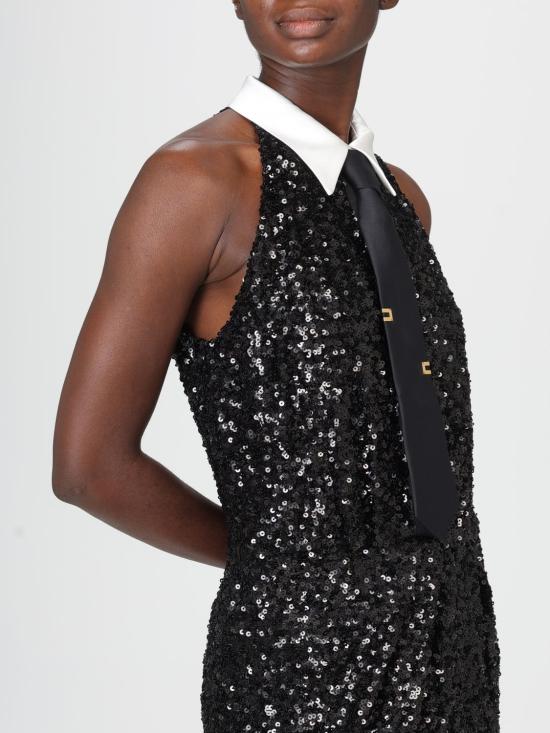 25FW 엘리자베타프랜치 롱 원피스 ABR32 110 Black - ELISABETTA FRANCHI