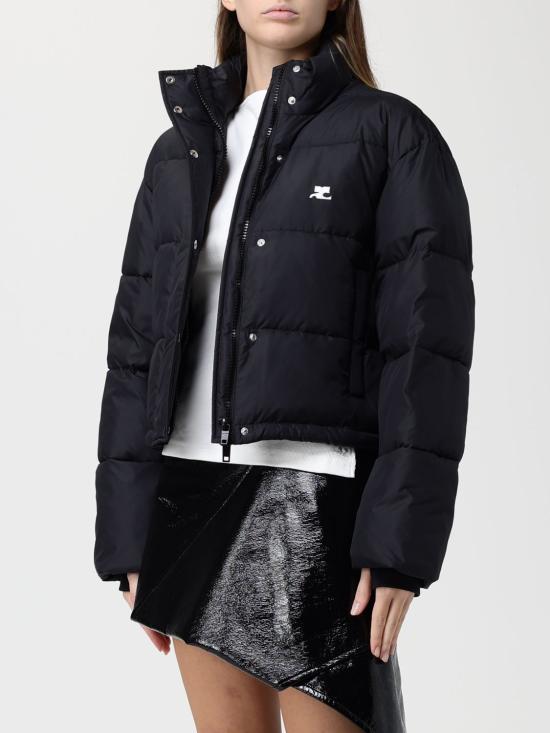 25FW 쿠레쥬 숏패딩 323CMA106PL0112 9999 Black - COURREGES