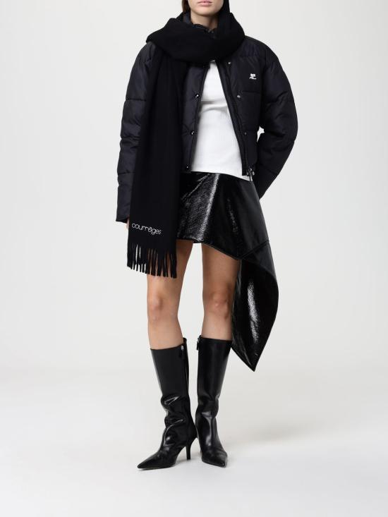 25FW 쿠레쥬 숏패딩 323CMA106PL0112 9999 Black - COURREGES
